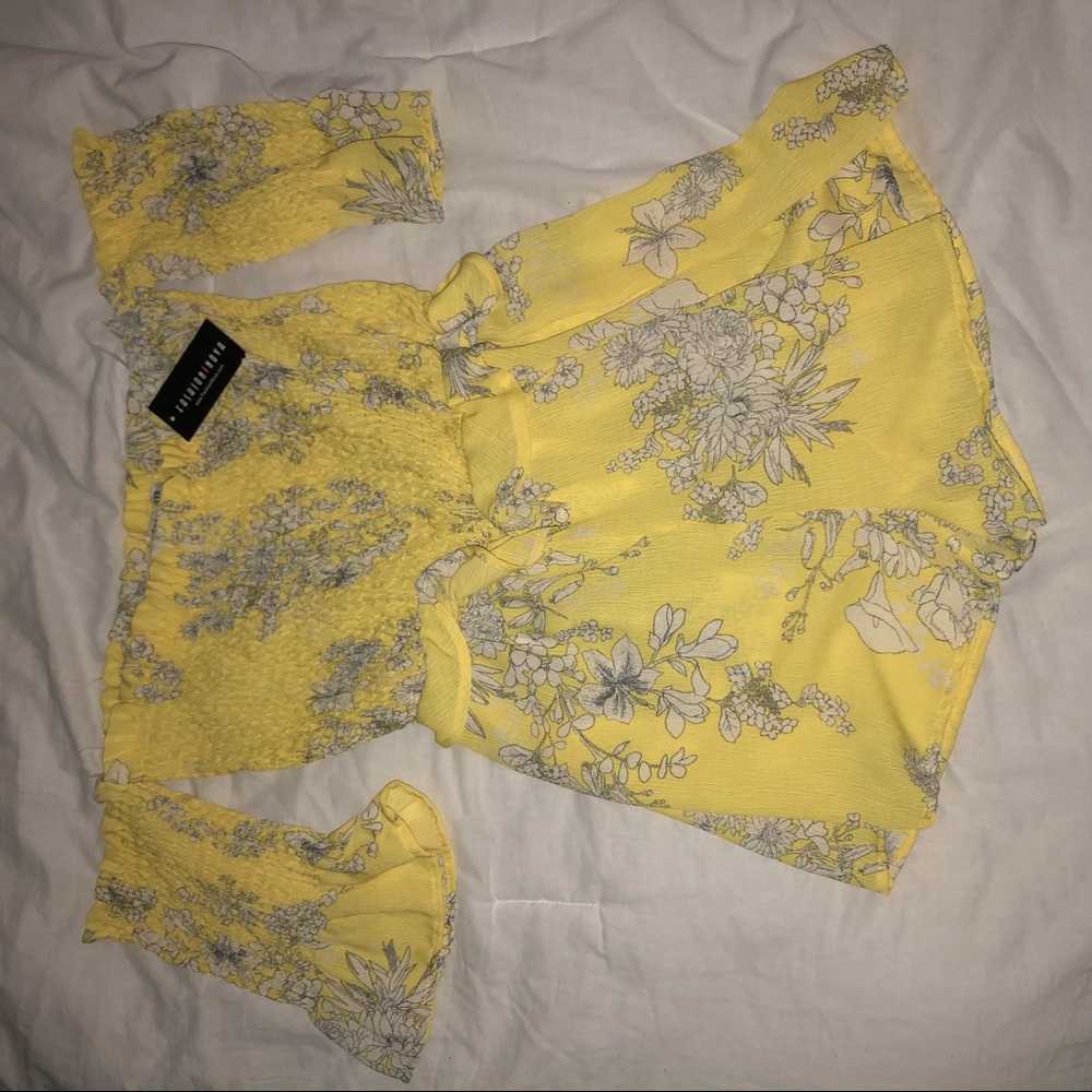 Yellow Fashion Nova Romper